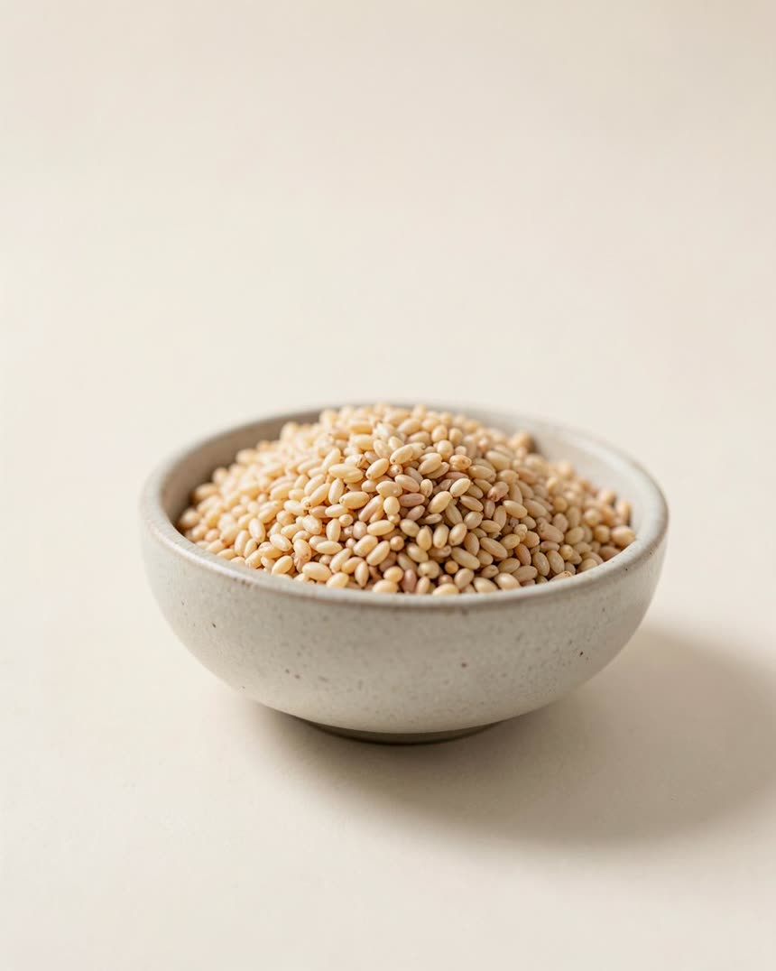 Bulgur on a light neutral background